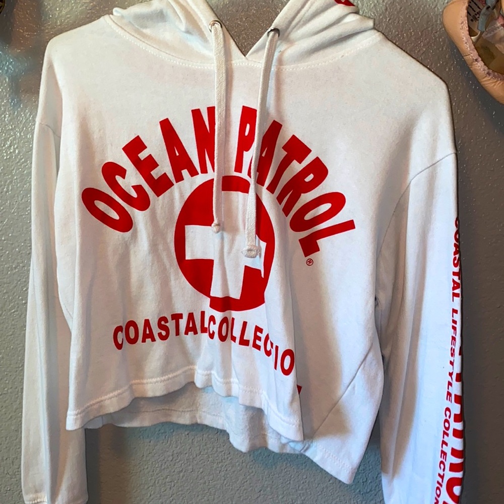 Cute slightly cropped ocean patrol hoodie